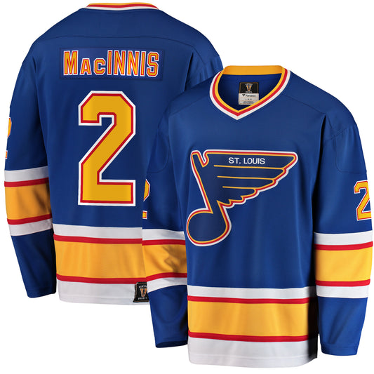 Al Macinnis St. Louis Blues Fanatics Branded Premier Breakaway Retired Player Jersey &#8211; Blue